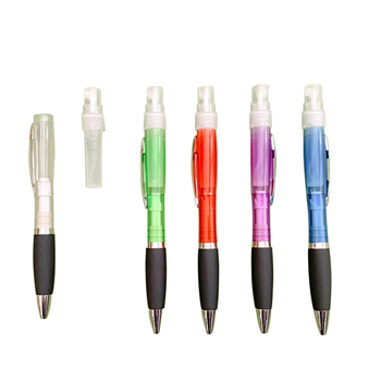 Protable Ball Pen with 3ML Sanitizer Spray Container