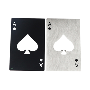 Stainless Steel Playing Cards Shaped Bottle Opener