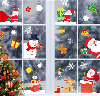 Christmas Window Stickers for Glass