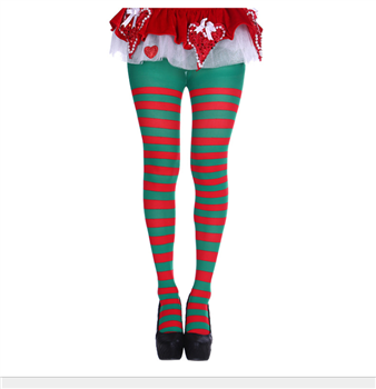 Christmas and Halloween Striped Tights