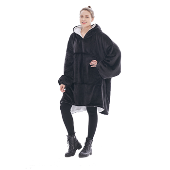 Lady's Double Layer Blanket Hoodie