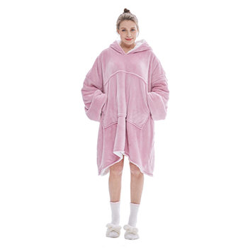 Lady's Double Layer Blanket Hoodie