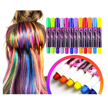 12 Colorful Hair Chalk Pens