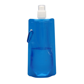 Collapsible Reusable Water Bottle with Carabiner