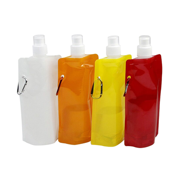 Collapsible Reusable Water Bottle with Carabiner