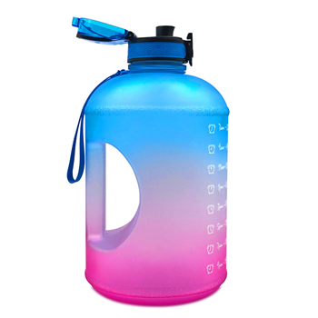 Gallon Motivational Water Bottle Wide Mouth with Time Marker