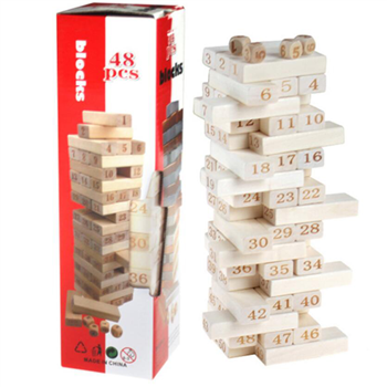 Wooden Blocks Stacking Game 
