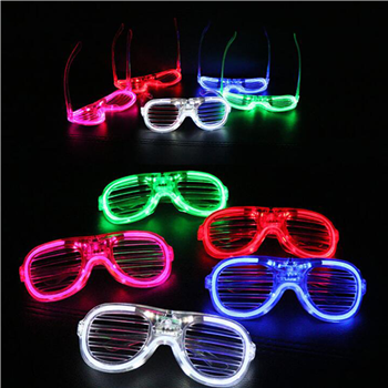 LED Shutter Shades Blind Eye Glasses