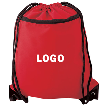 Custom Drawstring Backpack Bags With Zipper Pocket 