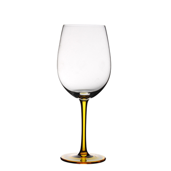 Wine Glass with Colored Base