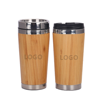 Bamboo And Stainless Steel Tumbler Coffee Tea Mug