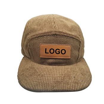Corduroy Leather Patch Hat