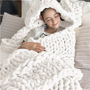 Knit Chenille Bed Blanket 