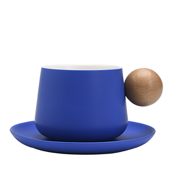 10oz Ceramic Cup and Saucer Set