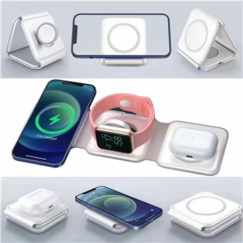 3-in-1 Travel Magnetic Wireless Charger