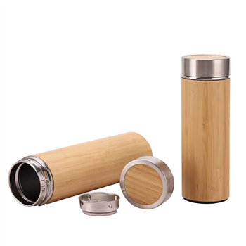 Bamboo Stainless Steel Water Bottle 