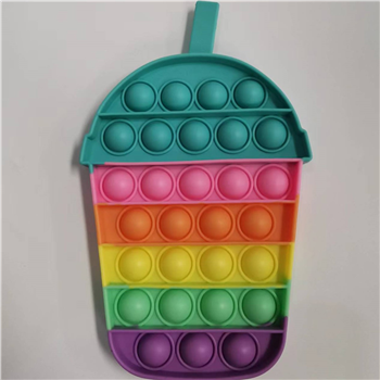 Straw Cup Shape Silicone Pop Push Bubble Fidget