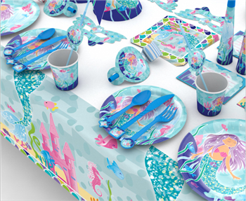 Customized Disposable Party Tableware 16 Set in One