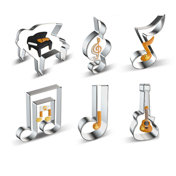 Stainless Steel Music Notes Cookie Cutters
