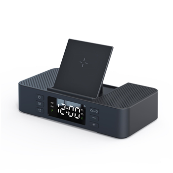 Wireless Charging Desk Clock with Temperature