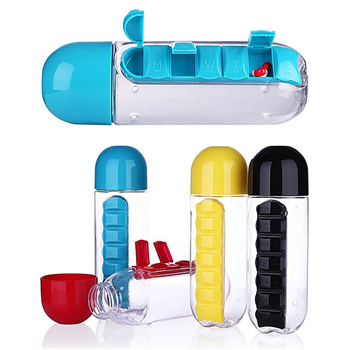 2 in 1 Pill Box Cup