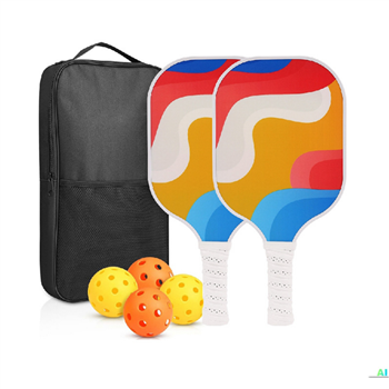 Personalized Fiberglass Surface Pickleball Set