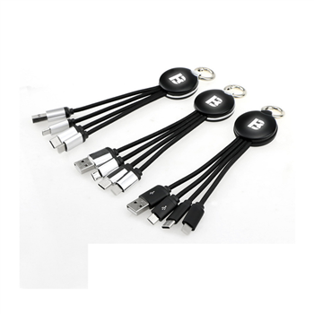 3 in 1 Light Up Logo Charging Cable 