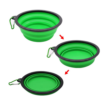 8" Silicone Collapsible Pet Bowl