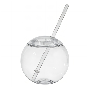 22oz Ball Shape Straw Cup