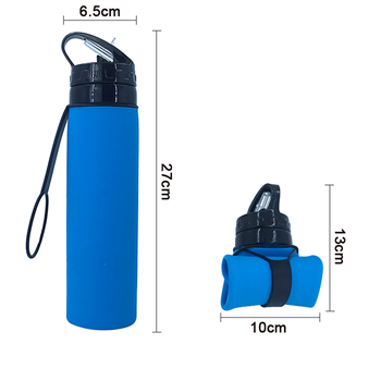 21OZ Collapsible silicone water bottle