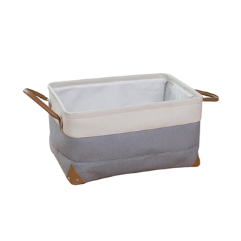 Collapsible Large Canvas Storage Basket