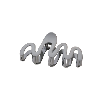 Matte Fish Wave Design Hair Claw Clip