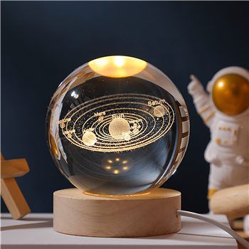 3D Solar System Crystal Ball