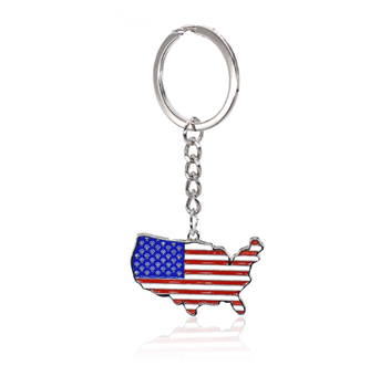 American Flag Keychain