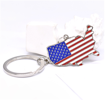 American Flag Keychain