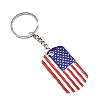 American Flag Keychain