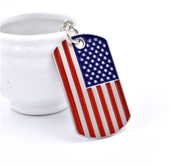 American Flag Keychain