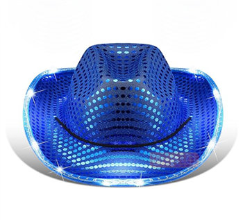 Cowboy Hat With White LED Brim