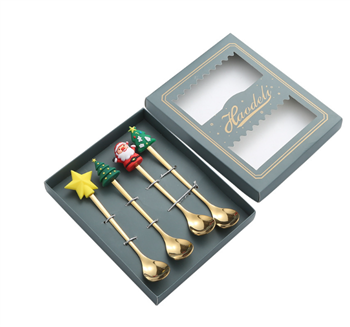 Christmas Gift Metal Coffee Spoon