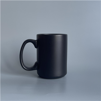 15oz Matte Black Ceramic Mug