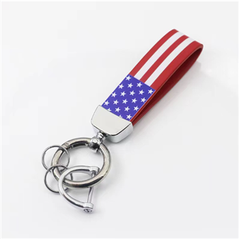 American Flag Car Key Chain