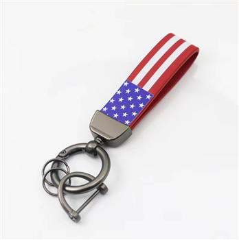 American Flag Car Key Chain