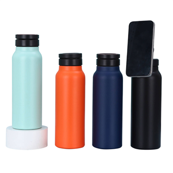 Water Bottle Magnetic Lid with Phone Holder