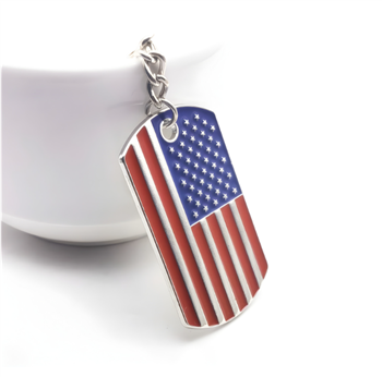 American Flag Keychain