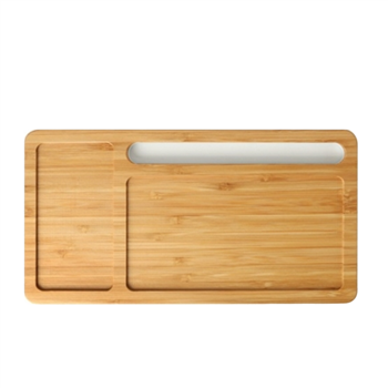 Bamboo Wireless Charger with Organizer