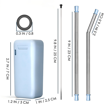 Reusable Collapsible Drinking Straw 