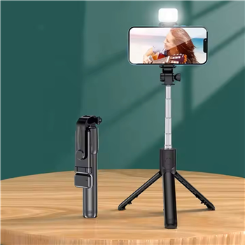 Selfie Stick with LED Fill Light