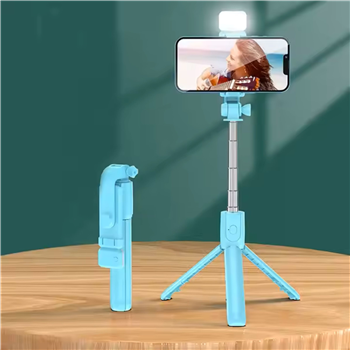 Selfie Stick with LED Fill Light