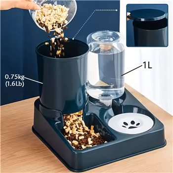 2-in-1 Automatic Pet Feeder & Water Dispenser Set