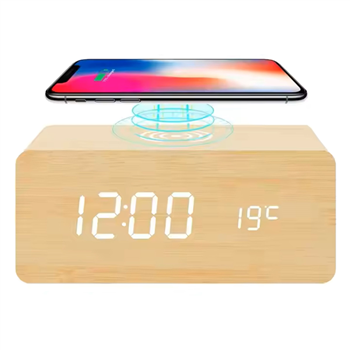 Wooden Led Alarm Clock